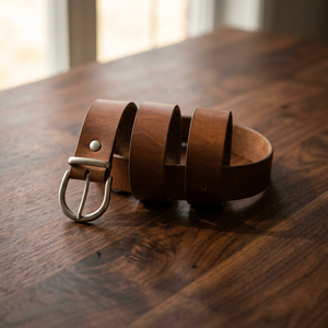 Wholesale 100% Cow Hide Pin Belts Luxury Handmade Custom Branded Vintage Style Eco-Friendly Durable Steel Square Waterproof - Product Image 1