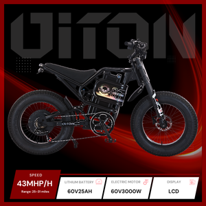 Bicicleta Elétrica de Alta Velocidade Diton S-300 60V 3000W |   Power Racer com Suspensão Total de 25Ah |   E-Bike de <span class=keywords><strong>Ultra</strong></span> Performance 70km/h - Product Image 5
