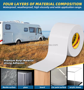 Ruban de réparation de toit de camping-car adhésif acrylique UV et résistant aux intempéries 4 \ "<span class=keywords><strong>X</strong></span> 50 'arrête définitivement les fuites de toit de camping-car - Product Image 4