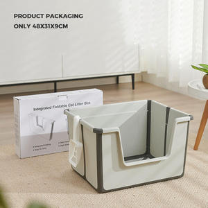 Zusammenklappbare Große Plastik-Faltbare Katzentoilette für Katzen und Kaninchen HL23 - Product Image 2