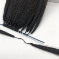 100% Vierge Cheveux Vendeur Bouclés Crochet Humain Invisible Double Ligne Plume Extensions de Cheveux Extension de Cheveux Humains