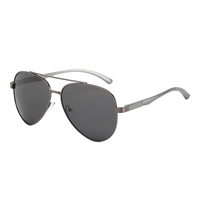 Lunettes de soleil polarisées de style militaire classique, protection UV400, verres TAC de haute qualité, charnières à ressort, unisexe