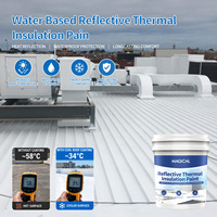 Peinture acrylique magique à base d'eau, réfléchissante aux rayons solaires, résistante aux UV, pour façades extérieures, toitures, entrepôts
