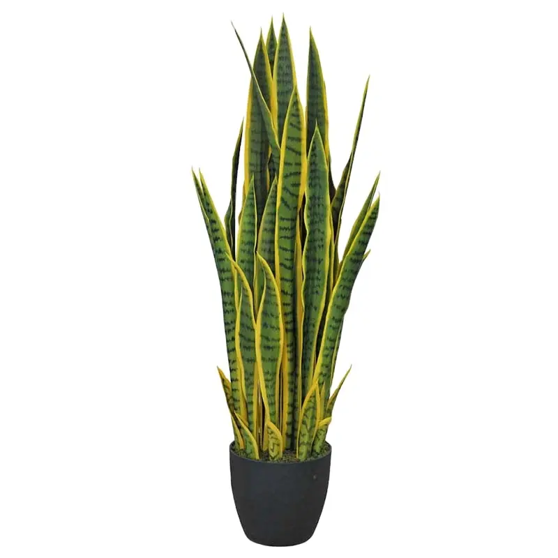 Plantas decorativas en macetas falsas, plantas artificiales resistentes a los rayos UV, Sansevieria, planta de serpiente, Yucca variada, Sisal, Agave