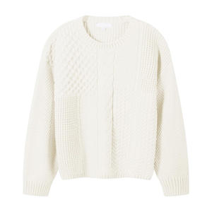 Pull en tricot confortable pour garçons en viscose/coton anti-froissement, tissu doux, design confortable, motif uni, col rond pour - Product Image 6