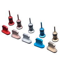 Prise Anti-poussière avec Port de chargement pour téléphone portable, 3.5mm, prise de Jack pour écouteurs X/XR/XS/Max/8/7/6S/6/Plus/5/SE