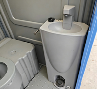 Toilettes portables préfabriquées pour chantier et école, sanitaires publics extérieurs en HDPE épaissi, écologiques, mobiles