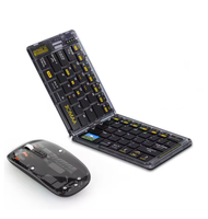 Keyboard Mouse Combo Mini Lipat Nirkabel Transparan untuk Typepad untuk Smartphone I.OS/Windows/Android Stok Tersedia