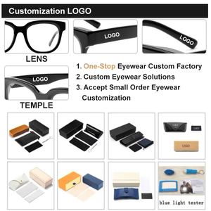 Óculos Acetato Unissex Oversized Multicoloridos Design Simples Armação Óptica de Acetato Leve e Confortável - Product Image 3