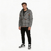 Veste d'hiver pour homme en polyester, vente directe d'usine, tissu en toile rembourré de coton, vêtements chauds