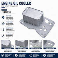 Alloggiamento Filtro Olio Elite per BMW Serie 1 5 X3 X5 OE 11428507626 - Ricambio Perfetto Anti-Perdita Olio