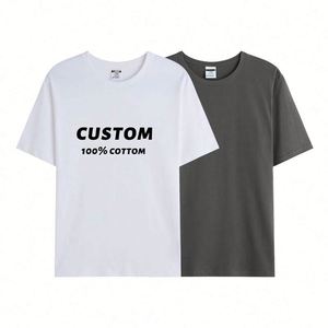 Design 300 Grams Cotton T-shirt Plain High Quality T-shirts 100% Cotton Custom Logo O Neck Tshirts for Men - Product Image 6