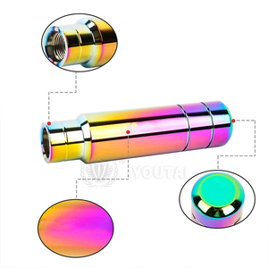 Pomello del cambio da corsa JDM arcobaleno cromato al <span class=keywords><strong>Neon</strong></span> da 13cm - Product Image 4