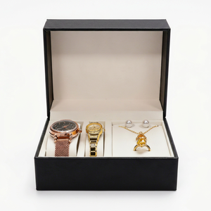 Coffret Cadeau Montre de Luxe 16,5x10,8x7,2cm Boîte Rigide Rectangulaire pour Bijoux avec Doublure en Satin Emballage Haut de Gamme - Product Image 1