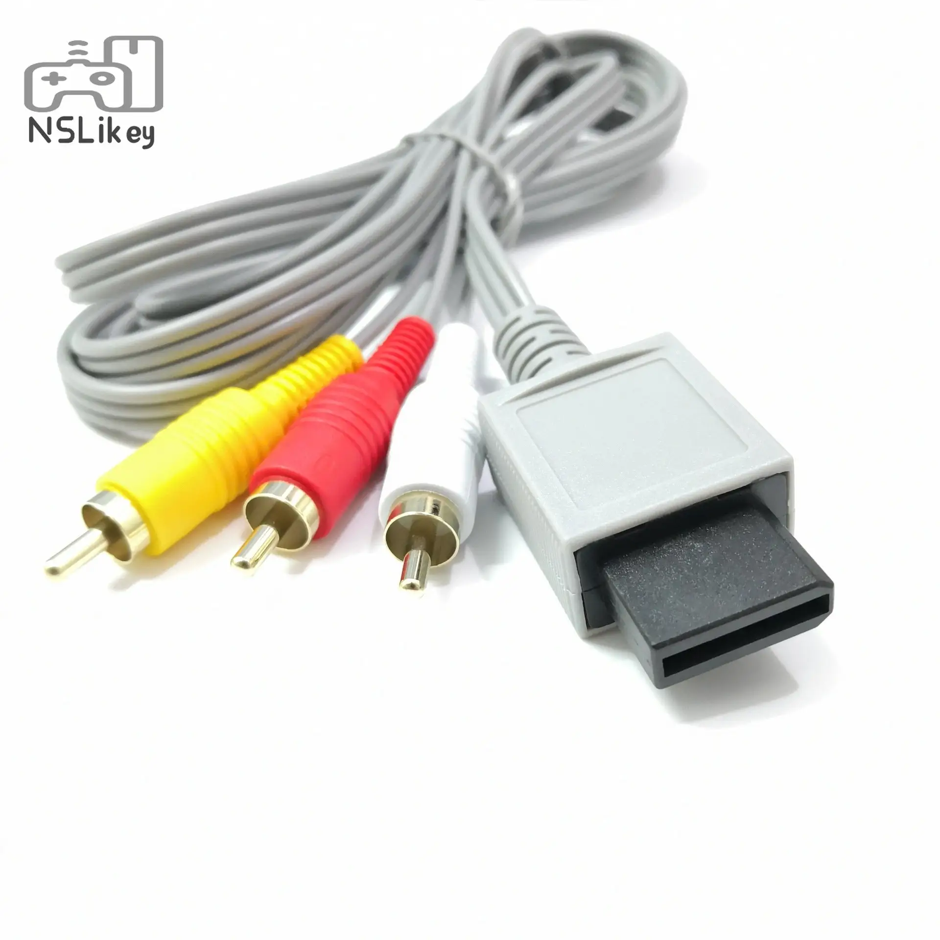 NSLikey 1.8m AV Cable for For Nintendo Wii Wii U Console Audio Video AV Cable