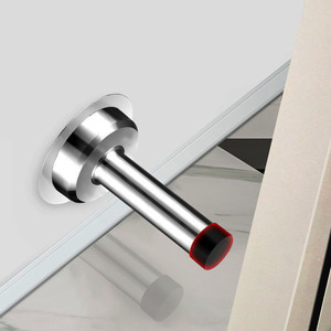 Tope de Puerta de Seguridad Moderno de Acero Inoxidable 304 para Baño, Tipo Montaje en Pared - Product Image 5