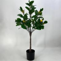 Nouvelles Plantes Artificielles en Pot : Citroniers/Kumquats à Feuilles Réalistes, Écologiques, 80 cm – Vente en Gros