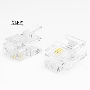 Connecteur modulaire mâle XL-207 RJ12 RJ11 6P2C prise latérale droite pour moteurs de <span class=keywords><strong>Robot</strong></span> LE.GO Ev3 <span class=keywords><strong>Nxt</strong></span> compatibilité des pièces de télécommunication - Product Image 1