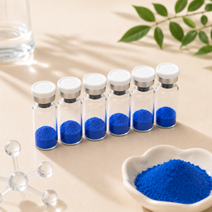 Cosmetic Raw Material GHK-Cu <b>Copper</b> Peptide Lyophilized <b>Powder</b> - Product Image 3