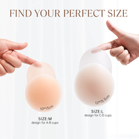 Nouveau style sans couture Push-Up Pasties Silicone Pétales Adhésif Soutiens-gorge sans bretelles avec coussinet de soutien-gorge de levage
