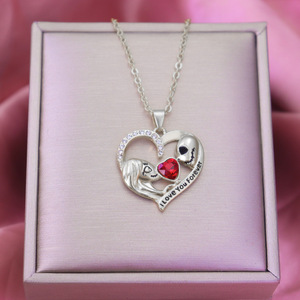 भूत दुल्हन खोपड़ी हार हेलोलीन हार महिला प्रेम हार - Product Image 5