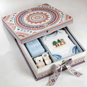 Scatola Ecologica Biodegradabile <span class=keywords><strong>per</strong></span> <span class=keywords><strong>Neonati</strong></span> con Coperchio Magnetico, Stampa Personalizzata, Confezione Regalo <span class=keywords><strong>per</strong></span> Vestiti, Prodotti <span class=keywords><strong>per</strong></span> la Cura della Pelle, Ricordi e Souvenir - Product Image 2