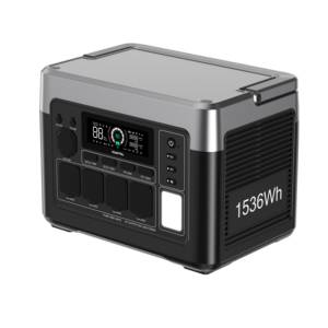 Générateurs d'énergie solaire d'extérieur 1800W, générateur de batterie solaire, capacité de 1536Wh, station d'alimentation portable extensible - Product Image 1