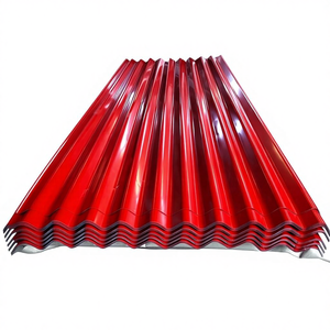 แผ่นเหล็กลูกฟูกเคลือบ PPGI ชุบสังกะสี มาตรฐาน ASTM ตัด เชื่อม ดัด แผ่นเหล็กชุบกัลวาไนซ์ - Product Image 1