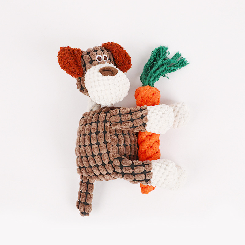 Ensemble (Corde en coton Chien Marron Carotte)
