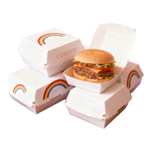 Emballage Paquete de hamburguesas Caja de hamburguesas Contenedor para llevar Desechable Hamburguesa Pan Hot Dog Embalaje de alimentos - Product Image 3