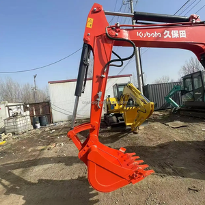 Excavatrice de terrassement japonaise de 6 tonnes Kubota d'occasion U55-4 la maison Mini pelleteuse sur chenilles U30 U35 U48 d'occasion avec pouce - Product Image 6