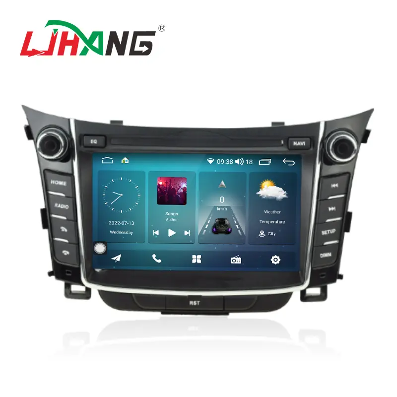 Hyundai I30 Elantra GT için LJHANG Android 13 araba multimedya oynatıcı 2012 2013 2014 2015 2016 1 Din radyo gps navigasyon stereo