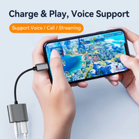 Adaptateur audio USB C 3,5 mm, puce DAC Hi-Fi, charge rapide PD 60W, séparateur de casque 2 en 1, aluminium, iPhone 16 Pro Max