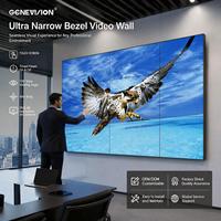 Écran mural vidéo sans soudure de 46/49/55/65 pouces en option, écran LCD mural vidéo, écran LCD commercial à cadre étroit de 3,5 mm