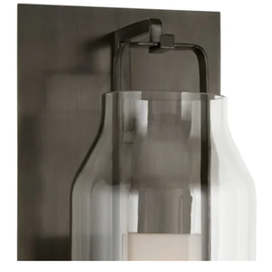 Applique murale LED moderne en bronze avec verre pour chambre, couloir, entrée, patio 110V – Vente directe - Product Image 4