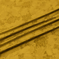 Tissu jacquard floral délicat en polyester tissé prêt à l'emploi pour robe de soirée et costume