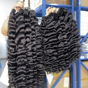 Paquete de Cabello Humano Natural Ondulado Virgen 613, Rizado Indio, Doble Trama a Máquina, Apto para Decoloración - Product Image 3