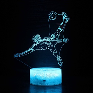 ไฟตกแต่งอะคริลิค รูปทรงฟุตบอล 3 มิติ ไฟ LED เปลี่ยนสีได้ สำหรับตกแต่งคริสต์มาส - Product Image 2