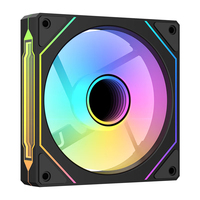 Ventilador de PC JIESHUO de 120 mm ARGB PWM con Rodamiento de Bolas y Disipador de Calor de Plástico, Refrigeración Silenciosa para Escritorio, Envío Rápido a Brasil
