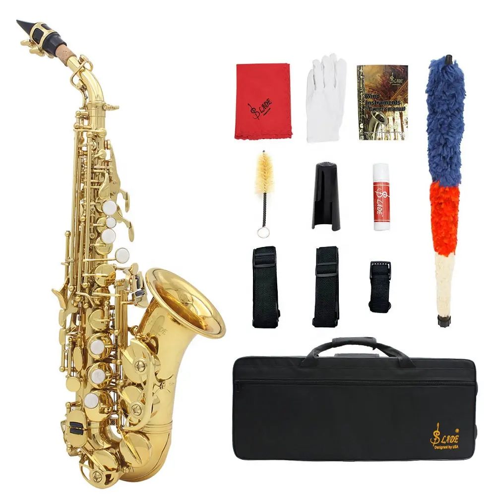 Saxofone profissional para crianças pequenas, instrumento de sopro de madeira para prática de estudantes, saxofone B-flat