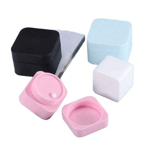 Best Price Double Scrub Square Cream Bottle 5g to 50g PP <b>Plastic</b> Cosmetic Packaging Quality <b>Plastic</b> <b>Jars</b> - Product Image 5