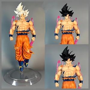 33CM 3 Têtes Changées <span class=keywords><strong>Migatte</strong></span> <span class=keywords><strong>No</strong></span> <span class=keywords><strong>Gokui</strong></span> Manga Figurine Statues Dragon Goku PVC Anime Figure Modèle Jouets Poupées - Product Image 1