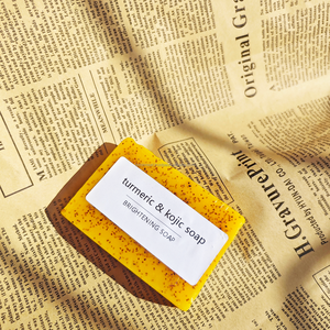 Jabones en Barra para Eliminar Manchas Oscuras con Ácido Kójico, Vitamina C, Retinol, Colágeno, Cúrcuma con Ácido Hialurónico, Vitamina E, Manteca de Karité - Product Image 1