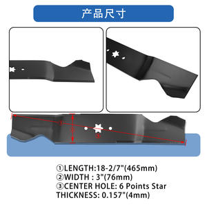 Cuchillas para cortacésped Ningbo Quanpin A18483-3, repuesto estándar para 742-0677A, 942-0677, 112-0931, 98024, paquete de 3. - Product Image 5