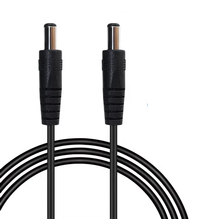 OEM 1M 3M 12V 5V Male To Male 2 Cores 5.5X2.5mm 5.5X2.1mm 1.35x3.5mm DC Power Cable