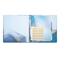 Carpeta de papel A5 A4 B5 con impresión personalizada, carpeta de diseño único, carpeta de documentos con divisores, carpeta de 3 anillos, archivador
