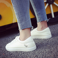 Chaussures de sport légères à lacets, couleur unie, pour femmes, baskets tendance, chaussures décontractées plates bon marché pour jeunes et étudiants
