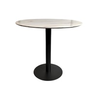 Ensemble table à manger moderne pour café Ensemble de chaises Mobilier de restauration rapide Restaurant Pied en métal durable pour hôtels en plein air Salles de séjour pour bars