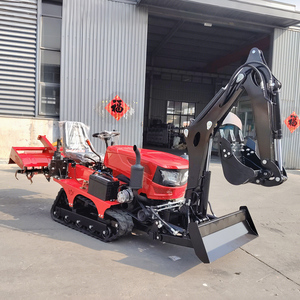 Nuovo Trattore Cingolato Agricolo Mini Escavatore Approvato CE 25HP 35HP 50HP con Motore Diesel e Fresa Rotante con Seminatrice - Product Image 3