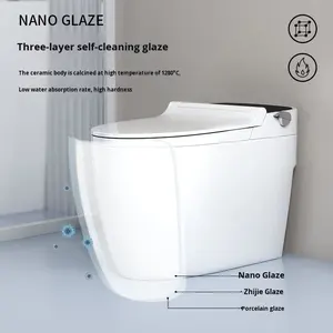 <span class=keywords><strong>Toilette</strong></span> ordinaire, siphonique, non branchée, domestique, mécanique, à pression latérale, chasse d'eau au pied, pompage d'eau, nettoyage à l'eau froide - Product Image 5